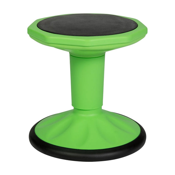 English Elm Lucas Active Flexible Stool for Kids – Encourages Movement, Focus, and Healthy Posture in Classrooms Green BFT-9001F-14-GRN-GG