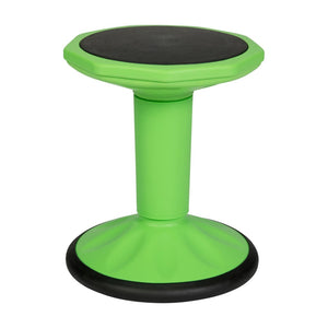 English Elm Lucas Fixed Height Kids Active Stool for Classroom & Home – Durable, Non-Skid, Ergonomic Design Green BFT-9001F-16-GRN-GG