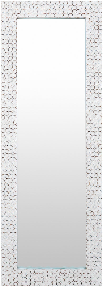 Beluga BGU-001 69"H x 25"W x 2"D Full Length Mirror BGU001-6925  Frame: White Surya
