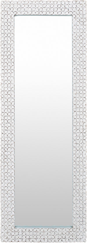 Beluga BGU-001 69"H x 25"W x 2"D Full Length Mirror BGU001-6925  Frame: White Surya