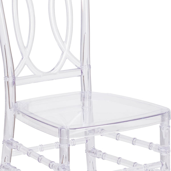 English Elm Flash Crystal Ice Stacking Chair - Elegant, UV Resistant Event Seating for Weddings & Receptions BH-H007-CRYSTAL-GG