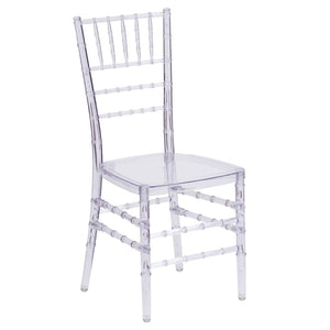 English Elm Flash Crystal Ice Chiavari Chair - Elegant, Durable, Stackable Design for Events and Dining Spaces BH-ICE-CRYSTAL-GG