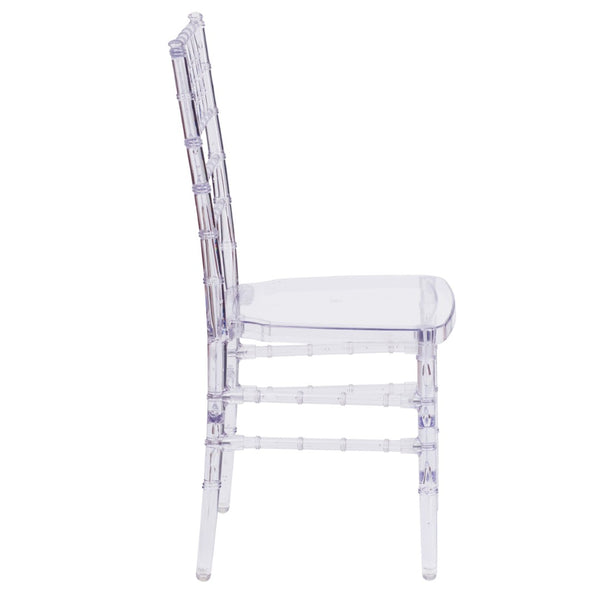 English Elm Flash Crystal Ice Chiavari Chair - Elegant, Durable, Stackable Design for Events and Dining Spaces BH-ICE-CRYSTAL-GG