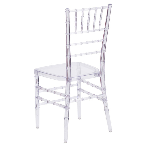 English Elm Flash Crystal Ice Chiavari Chair - Elegant, Durable, Stackable Design for Events and Dining Spaces BH-ICE-CRYSTAL-GG