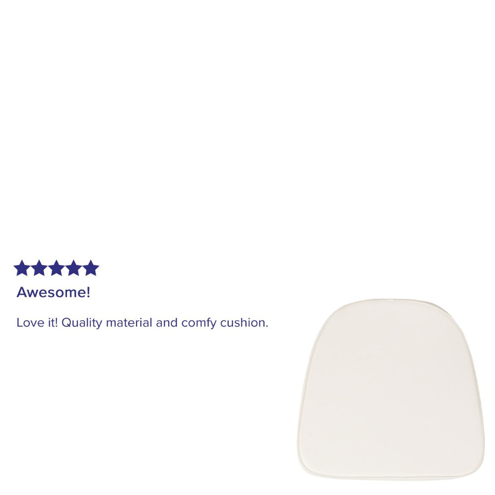 English Elm Louise Soft Fabric Chiavari Chair Cushion for Ultimate Comfort & Easy Maintenance – Perfect for Events Ivory BH-IVORY-GG