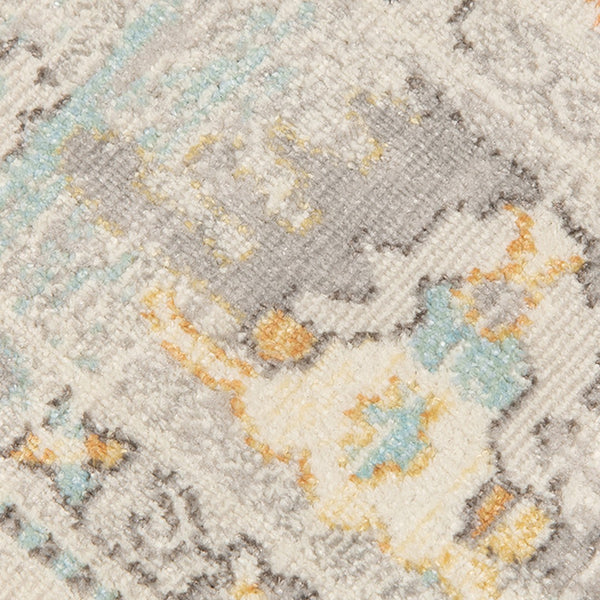 AMER Rugs Bohemian Seaford BHM-1 Indoor-Outdoor Machine Made Polypropylene Transitional Bordered Rug Beige 5'1" x 7'6"