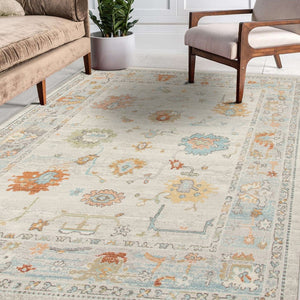 Amer Rugs Bohemian Classic Bordered Area Rug - Stylish Indoor-outdoor Decor With Durable Fast-drying Design Beige Polypropylene Bhm10203
