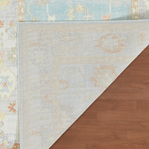 Amer Rugs Bohemian Classic Bordered Area Rug - Stylish Indoor-outdoor Decor With Durable Fast-drying Design Aqua,Beige Polypropylene Bhm30203