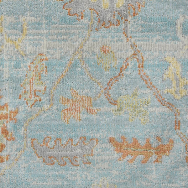 Amer Rugs Bohemian Classic Bordered Area Rug - Stylish Indoor-outdoor Decor With Durable Fast-drying Design Aqua,Beige Polypropylene Bhm30203