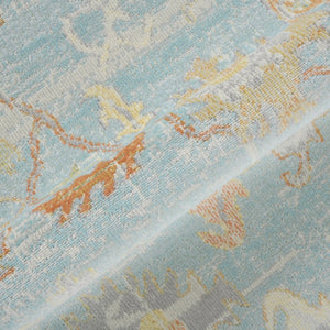 Amer Rugs Bohemian Classic Bordered Area Rug - Stylish Indoor-outdoor Decor With Durable Fast-drying Design Aqua,Beige Polypropylene Bhm30203