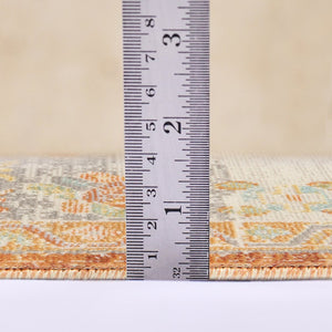 Amer Rugs Bohemian Classic Bordered Area Rug - Stylish Indoor-outdoor Decor With Durable Fast-drying Design Orange,Beige Polypropylene Bhm40203