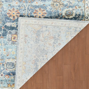 Amer Rugs Bohemian Classic Floral Indoor-outdoor Area Rug – Durable, Chic Design For Any Space, Fast-drying Navy Blue Polypropylene Bhm50203