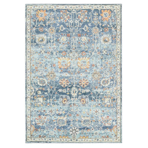 Amer Rugs Bohemian Classic Floral Indoor-outdoor Area Rug – Durable, Chic Design For Any Space, Fast-drying Navy Blue Polypropylene Bhm50203
