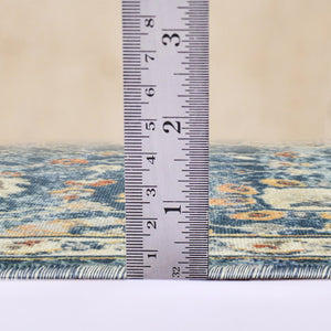 Amer Rugs Bohemian Classic Floral Indoor-outdoor Area Rug – Durable, Chic Design For Any Space, Fast-drying Navy Blue Polypropylene Bhm50203