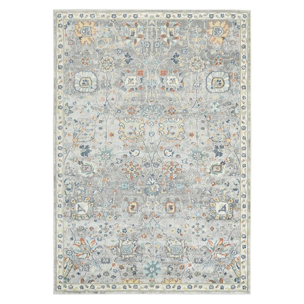 Amer Rugs Bohemian Classic Floral Indoor-outdoor Area Rug – Durable, Chic Design For Any Space, Fast-drying Gray Polypropylene Bhm60203