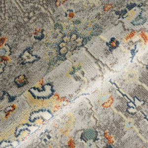 Amer Rugs Bohemian Classic Floral Indoor-outdoor Area Rug – Durable, Chic Design For Any Space, Fast-drying Gray Polypropylene Bhm60203