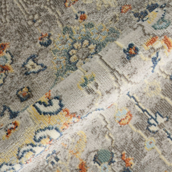 Amer Rugs Bohemian Classic Floral Indoor-outdoor Area Rug – Durable, Chic Design For Any Space, Fast-drying Gray Polypropylene Bhm60203