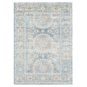Amer Rugs Bohemian Classic Bordered Area Rug - Stylish Indoor-outdoor Decor With Durable Fast-drying Design Blue Polypropylene Bhm70203