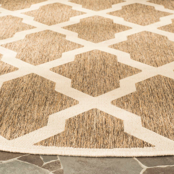 Safavieh Beach House 122 PowerLoomed Indoor / Outdoor Rug Beige / Cream BHS122D-6R