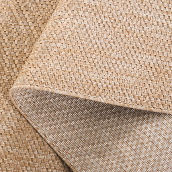 Safavieh Beach House Solid Neutral Low Pile Rug for Large Living Spaces Polypropylene Blend Unfinished 6'-0" x 9'-0" BHS260B-6