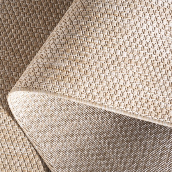 Safavieh Beach House Solid Neutral Low Pile Rug for Large Living Spaces Polypropylene Blend Unfinished 6'-0" x 9'-0" BHS260B-6