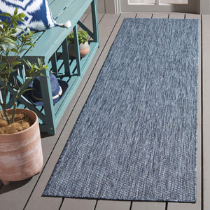 Safavieh Beach House 260b Stylish Runner Rug For Elegant Spaces - Durable, Soft, And Versatile Décor Solution Navy 85% Polypropylene,15% Polyester Bhs260n-8
