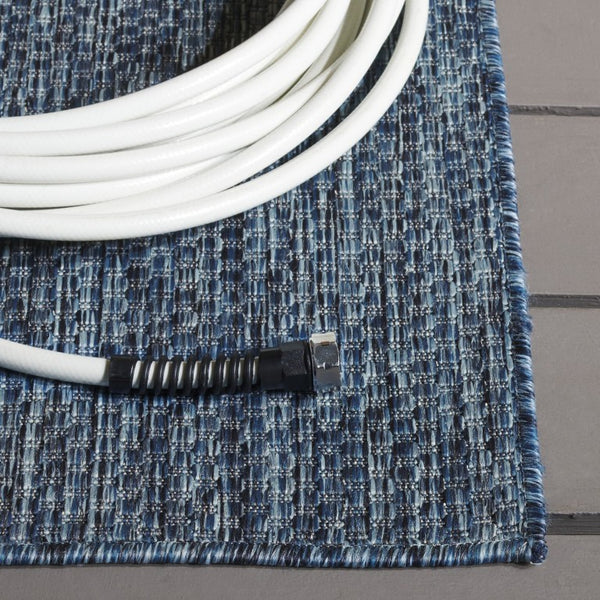 Safavieh Beach House Solid Neutral Low Pile Rug for Large Living Spaces Polypropylene Blend Navy 3'-0" x 5'-0" BHS260N-3