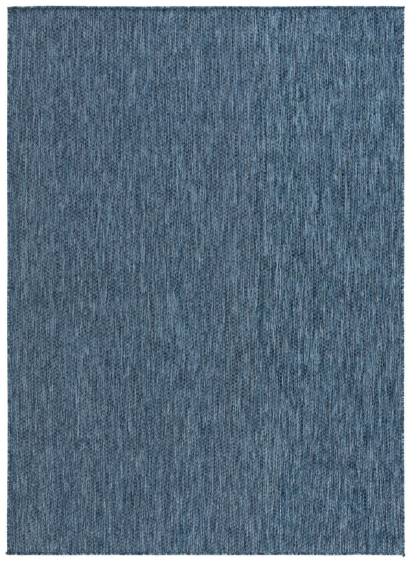 Safavieh Beach House Solid Neutral Low Pile Rug for Large Living Spaces Polypropylene Blend Navy 6'-0" x 9'-0" BHS260N-6