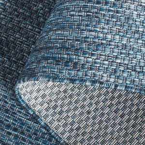 Safavieh Beach House Solid Neutral Low Pile Rug for Large Living Spaces Polypropylene Blend Navy 6'-0" x 9'-0" BHS260N-6
