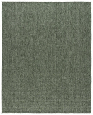 Safavieh Beach House Solid Neutral Low Pile Rug for Large Living Spaces Polypropylene Blend Green 10'-0" x 14'-0" BHS260Y-10