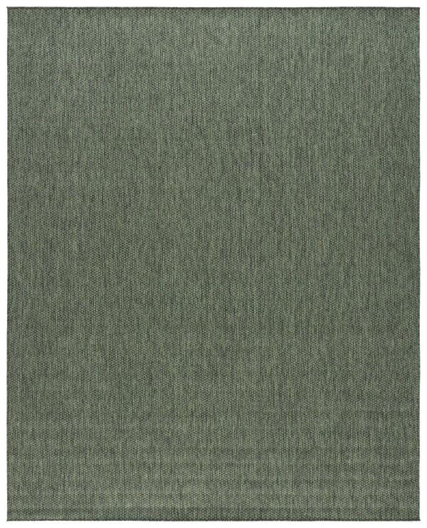 Safavieh Beach House Solid Neutral Low Pile Rug for Large Living Spaces Polypropylene Blend Green 10'-0" x 14'-0" BHS260Y-10