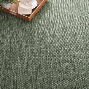 Safavieh Beach House Solid Neutral Low Pile Rug for Large Living Spaces Polypropylene Blend Green 2'-2" x 10'-0" BHS260Y-210