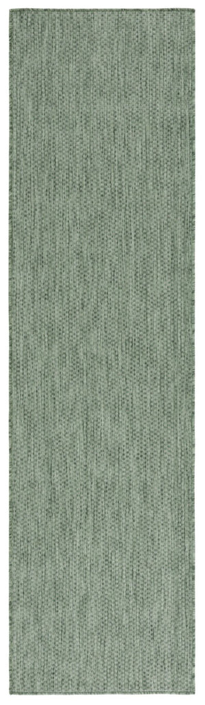 Safavieh Beach House Solid Neutral Low Pile Rug for Large Living Spaces Polypropylene Blend Green 2'-2" x 6'-0" BHS260Y-26
