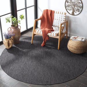 Safavieh Beach House 260b Stylish Runner Rug For Elegant Spaces - Durable, Soft, And Versatile Décor Solution Black 85% Polypropylene,15% Polyester Bhs260z-5