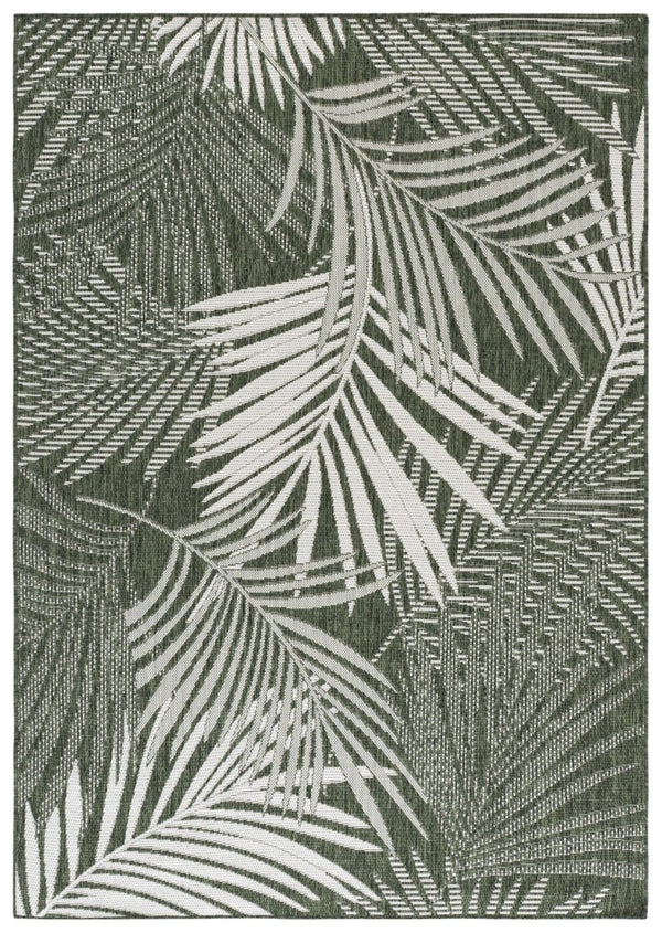 Safavieh Beach House Geometric Runner Rug Power Loomed Polypropylene Hallway Entryway Accent 5'-3" x 7'-6" BHS264Y-5
