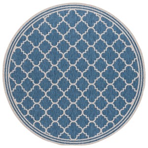 Safavieh Beach House Stylish Area Rug For Modern Decor, Durable Polypropylene & Polyester Blend, Large Size Blue ,Ivory 85% Polypropylene,15% Polyester Bhs266m-7sq