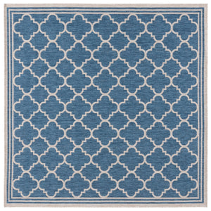 Safavieh Beach House Stylish Area Rug For Modern Decor, Durable Polypropylene & Polyester Blend, Large Size Blue ,Ivory 85% Polypropylene,15% Polyester Bhs266m-7sq
