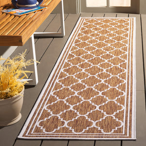 Safavieh Beach House Stylish Area Rug For Modern Decor, Durable Polypropylene & Polyester Blend, Large Size Brown ,Ivory 85% Polypropylene,15% Polyester Bhs266t-26