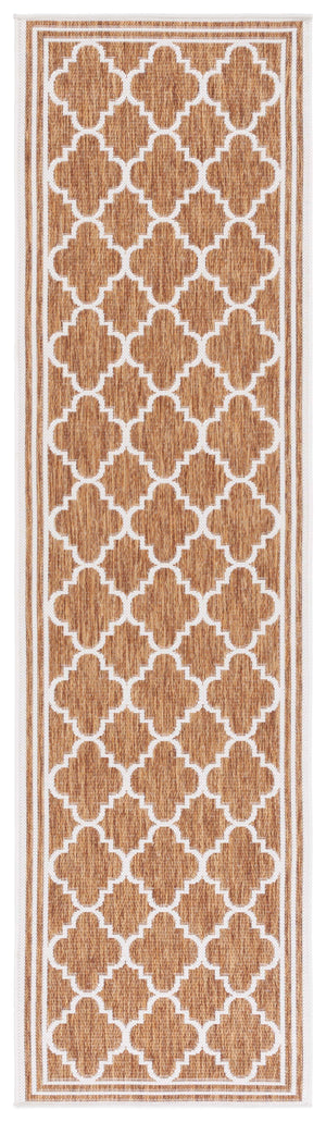 Safavieh Beach House Stylish Area Rug For Modern Decor, Durable Polypropylene & Polyester Blend, Large Size Brown ,Ivory 85% Polypropylene,15% Polyester Bhs266t-26