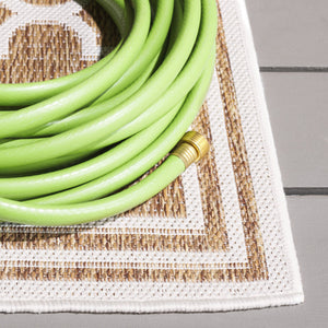 Safavieh Beach House Stylish Area Rug For Modern Decor, Durable Polypropylene & Polyester Blend, Large Size Brown ,Ivory 85% Polypropylene,15% Polyester Bhs266t-26