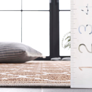 Safavieh Beach House Stylish Area Rug For Modern Decor, Durable Polypropylene & Polyester Blend, Large Size Brown ,Ivory 85% Polypropylene,15% Polyester Bhs266t-26