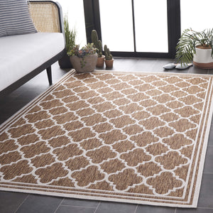 Safavieh Beach House Stylish Area Rug For Modern Decor, Durable Polypropylene & Polyester Blend, Large Size Brown ,Ivory 85% Polypropylene,15% Polyester Bhs266t-26
