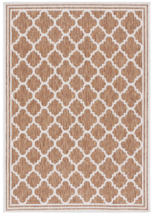 Safavieh Beach House Stylish Area Rug For Modern Decor, Durable Polypropylene & Polyester Blend, Large Size Brown ,Ivory 85% Polypropylene,15% Polyester Bhs266t-26