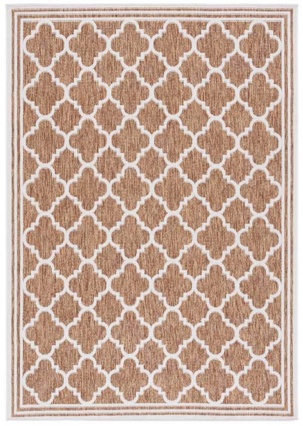 Safavieh Beach House Stylish Area Rug For Modern Decor, Durable Polypropylene & Polyester Blend, Large Size Brown ,Ivory 85% Polypropylene,15% Polyester Bhs266t-26