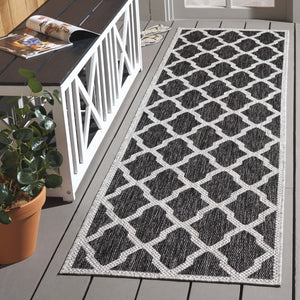 Safavieh Beach House Durable Polypropylene Runner Rug In Stylish Grey For Elegant Home Decor And Comfort Charcoal ,Grey 85% Polypropylene,15% Polyester Bhs268h-7r