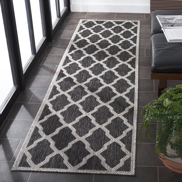 Safavieh Beach House Durable Polypropylene Runner Rug In Stylish Grey For Elegant Home Decor And Comfort Charcoal ,Grey 85% Polypropylene,15% Polyester Bhs268h-7r
