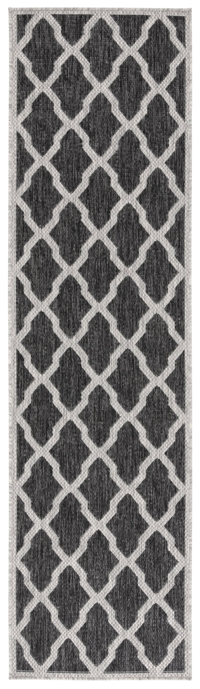 Safavieh Beach House Durable Polypropylene Runner Rug In Stylish Grey For Elegant Home Decor And Comfort Charcoal ,Grey 85% Polypropylene,15% Polyester Bhs268h-7r