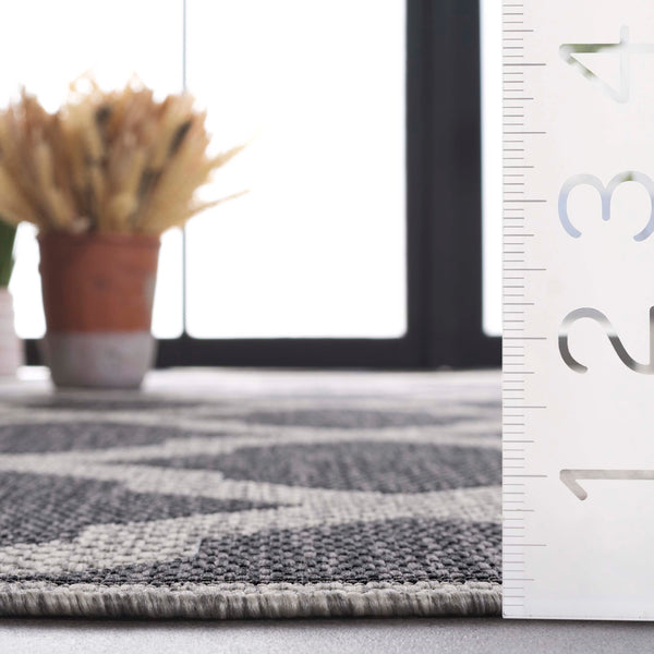 Safavieh Beach House Durable Polypropylene Runner Rug In Stylish Grey For Elegant Home Decor And Comfort Charcoal ,Grey 85% Polypropylene,15% Polyester Bhs268h-7r