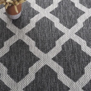 Safavieh Beach House Durable Polypropylene Runner Rug In Stylish Grey For Elegant Home Decor And Comfort Charcoal ,Grey 85% Polypropylene,15% Polyester Bhs268h-7r