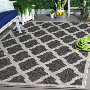 Safavieh Beach House Durable Polypropylene Runner Rug In Stylish Grey For Elegant Home Decor And Comfort Charcoal ,Grey 85% Polypropylene,15% Polyester Bhs268h-7r